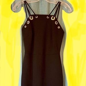 Vintage Black Eyelet Dress